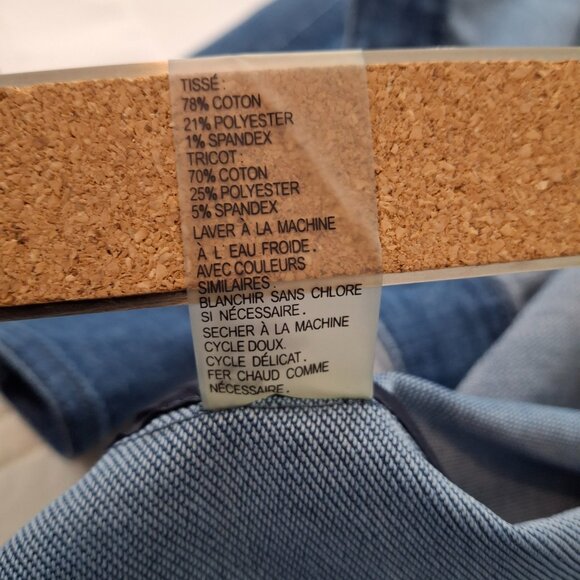 Bianca Nygard Petites Sz S Cropped Jean Jacket Relaxed Fit - Picture 16 of 16